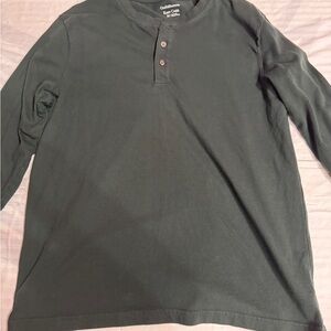 Croft And Barrow Extra Soft Men’s Long Sleeve Shirt Green Size Medim